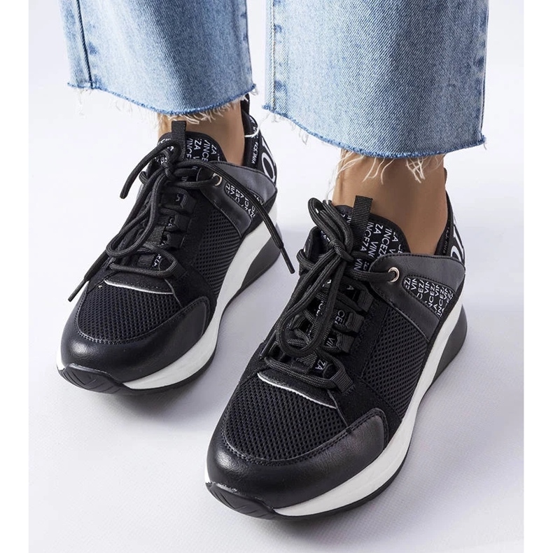 D/GMR Crno -bijele tenisice Vinceza crna 2