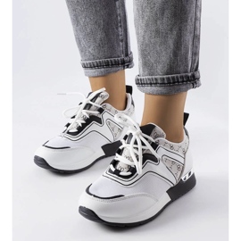 D/GMR Bijele tenisice sa zlatnim elementima iz Bedorda bijela 1