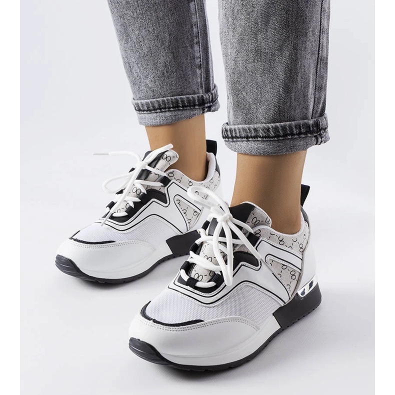 D/GMR Bijele tenisice sa zlatnim elementima iz Bedorda bijela 1