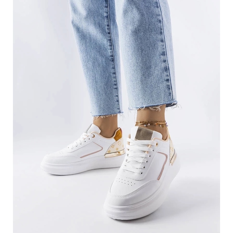 D/GMR Bijele tenisice s bež umetcima iz Margarite bijela 2