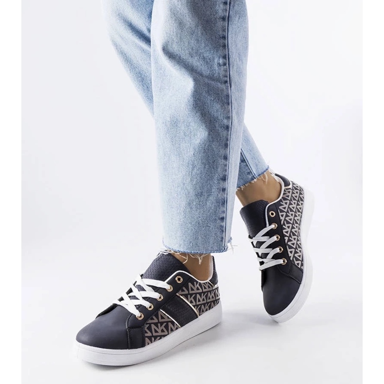 D/GMR Mornarsko plave tenisice ukrašene monogramom Bolduc 1