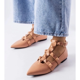 D/GMR Bež balerinke sa spektakularnom Blur kopčom 1