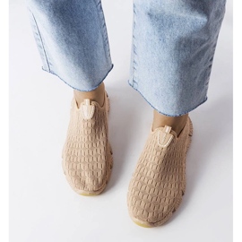 D/GMR Bež sportske slip-on tenisice iz Obenora 2