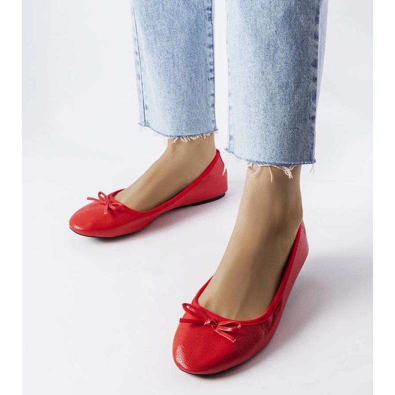 D/GMR Crvene balerinke s mašnom iz Vaillancoura crvena 1