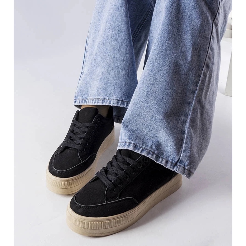 D/GMR Crne tenisice na Amathymes platformi crno 2