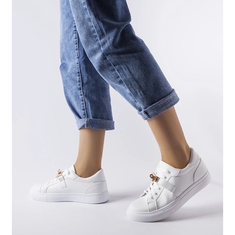 D/GMR Bijele tenisice sa zlatnim naglaskom bijela 1