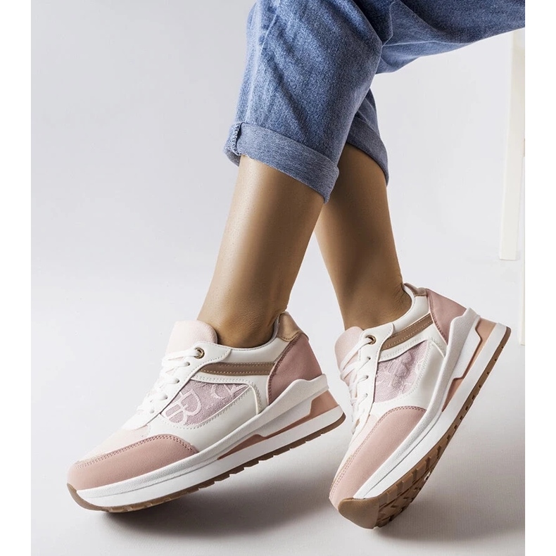 D/GMR Ružičaste tenisice s umetkom s uzorkom iz Genovesee ružičasta 1