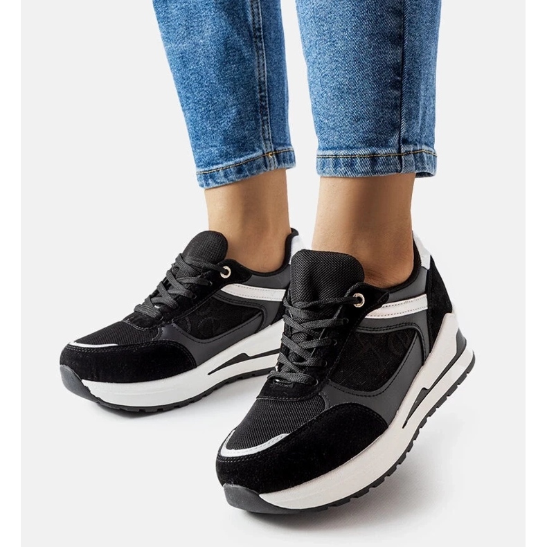 D/GMR Crne tenisice s Genovesee umetkom crno 2