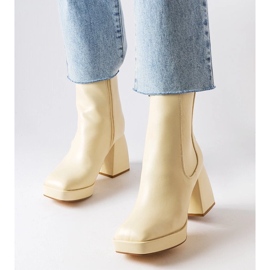 D/GMR Watson bež čizme s debelom petom 1