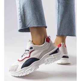 D/GMR Bijele tenisice s vidljivim gazištem marke Rosita bijela 2