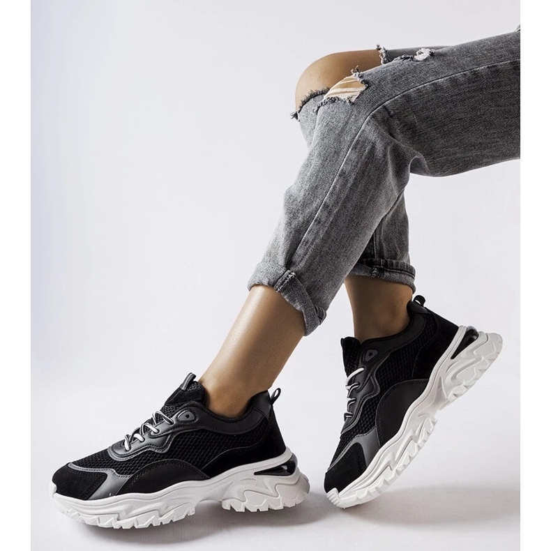 D/GMR Crne tenisice s vidljivim gazištem marke Rosita crna 2