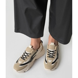 Ženske crne tenisice Zenna bež 2