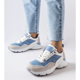 D/GMR Plavo-bijele cipele sa srebrnim detaljima iz Ria siva 1