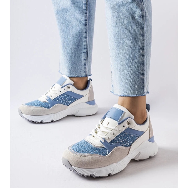 D/GMR Plavo-bijele cipele sa srebrnim detaljima iz Ria siva 1