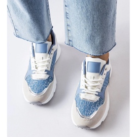 D/GMR Plavo-bijele cipele sa srebrnim detaljima iz Ria siva 2