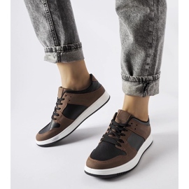 D/GMR Smeđe i crne Jacqueline tenisice smeđa 1