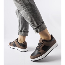 D/GMR Smeđe i crne Jacqueline tenisice smeđa 2