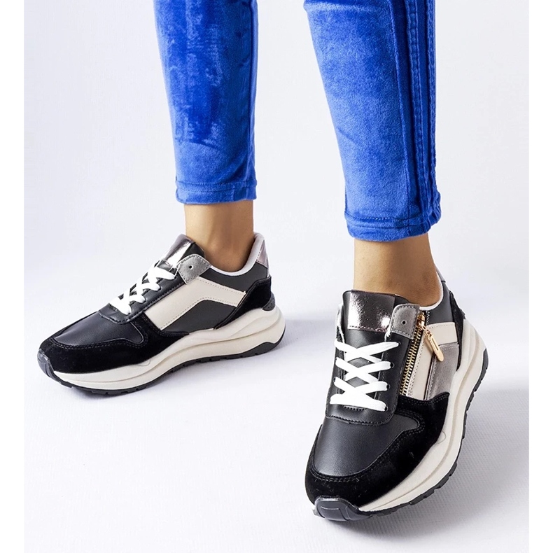 D/GMR Bijelo-crne Cecchi tenisice crno 1