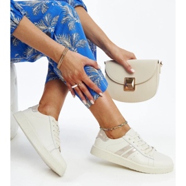 D/GMR Camilla bež kožne tenisice na vezanje 2