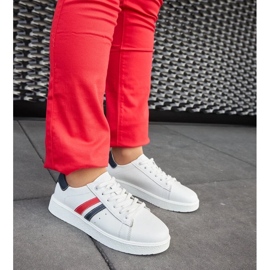 D/GMR Camilla bijele kožne tenisice na vezanje bijela 2