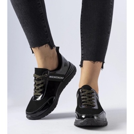 D/GMR Crne kožne Castelfidardo tenisice crna 2