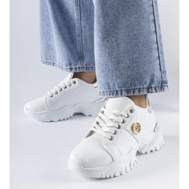 D/GMR Bijele tenisice s masivnim Arpaia potplatom bijela 1