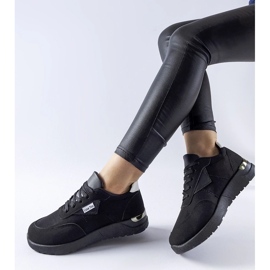 D/GMR Geraldino crne tenisice od tkanine crno 2