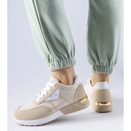 D/GMR Bež tenisice od tkanine Geraldino 1