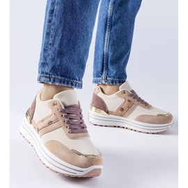 D/GMR Roze i bež Provinciale cipele s platformom ružičasta 2