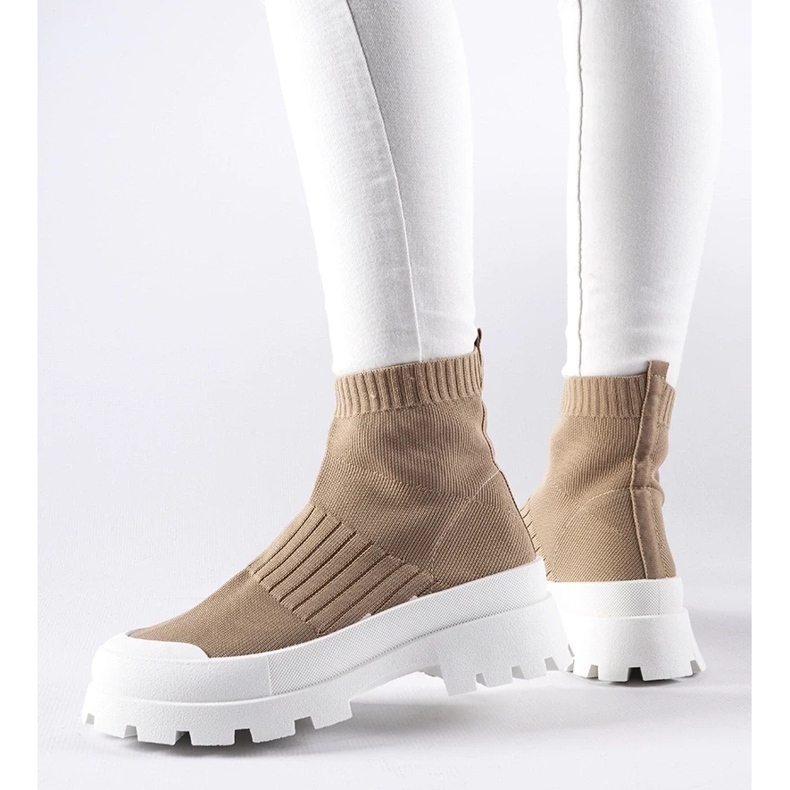 D/GMR Smeđe tenisice s fleksibilnim gornjištem Varden smeđa 1