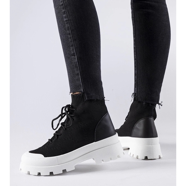 D/GMR Crne visoke tenisice Éric crno 2