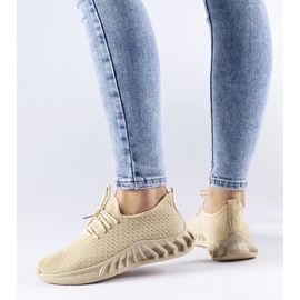 D/GMR Derek tenisice od bež tkanine 2