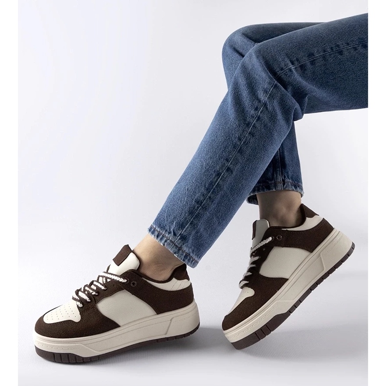 D/GMR Smeđe tenisice na Crim platformu smeđa 2