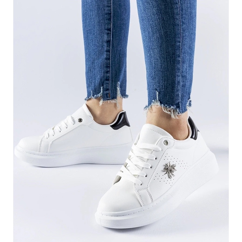 D/GMR Bijele tenisice s cirkon Fairfax aplikacijom bijela 2