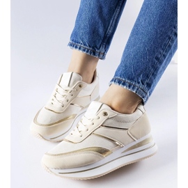 D/GMR Bež tenisice na Nutter platformi 2