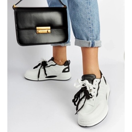 D/GMR Bijelo-crne Galdino tenisice bijela 2