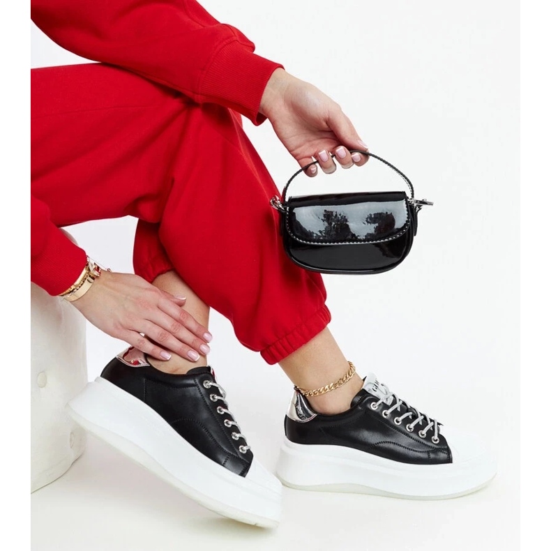 D/GMR Crne platform tenisice Goe NN2N4034 crno 2