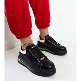 D/GMR Crne tenisice na platformi Goe NN2N4030 crna 2