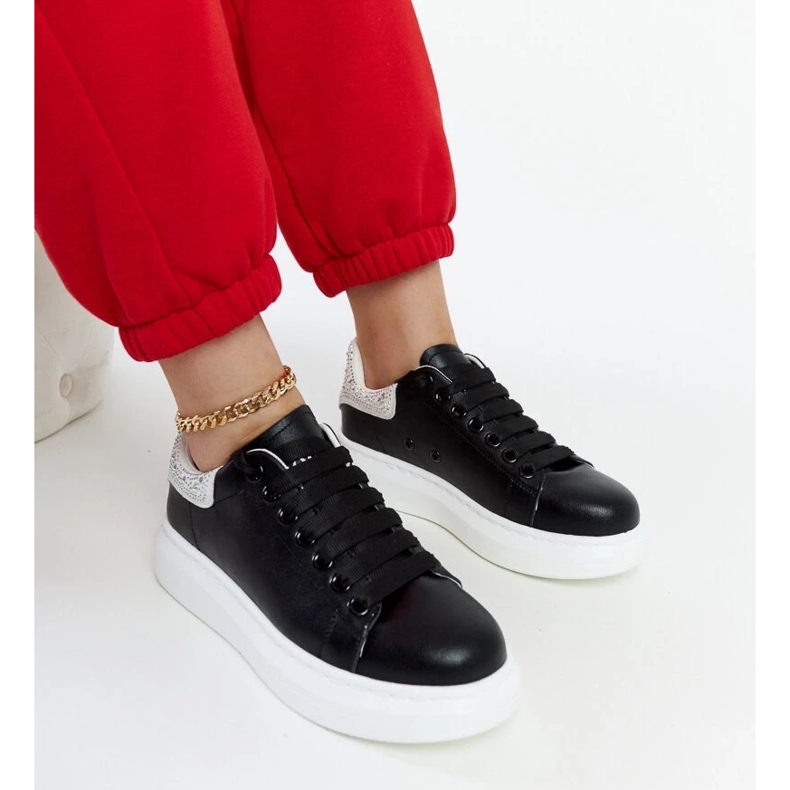 D/GMR Crne tenisice na platformi Goe JJ2N4052 crna 1