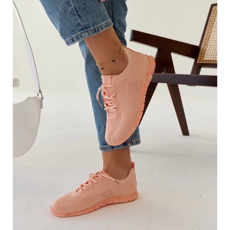 D/GMR Ružičaste tenisice od tkanine Erminio ružičasta 2