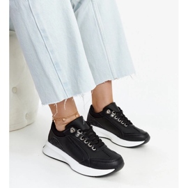 D/GMR Crne Taima tenisice s platformom crna 2