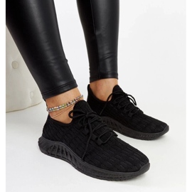 D/GMR Tenisice Milena crne tkanine crno 1
