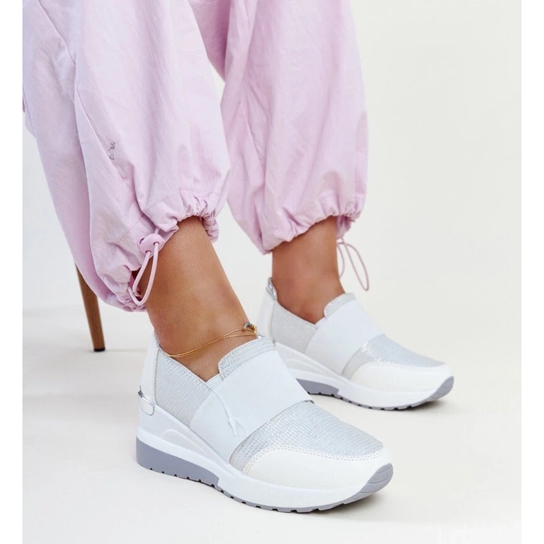 D/GMR Bijele Kallay tenisice na wedge bijela 1