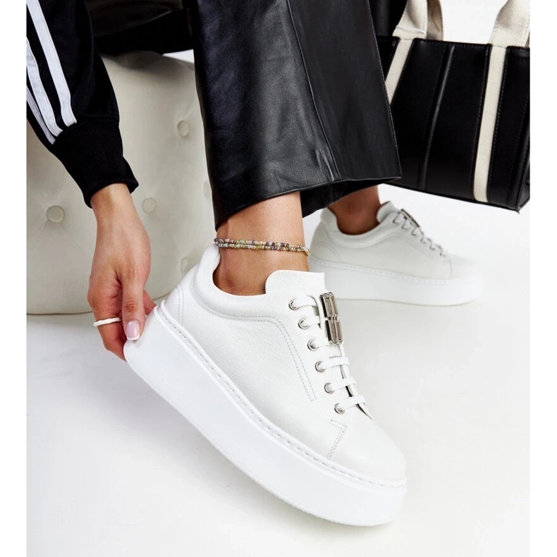 D/GMR Karino bijele kožne tenisice bijela 2