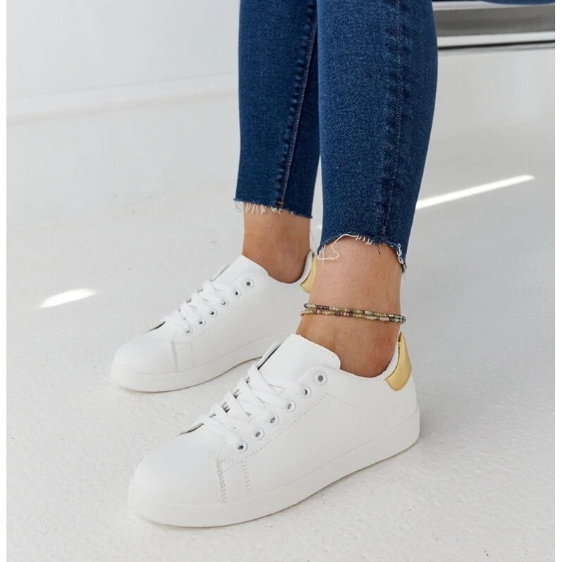 D/GMR Bijele Birikti tenisice s platformom bijela 1