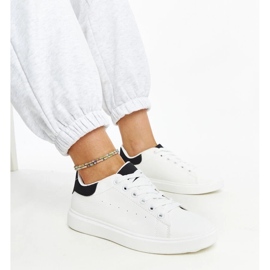 D/GMR Crno -bijele tenisice na platformi Ariam bijela 1