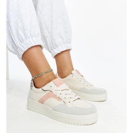 D/GMR Bijele Walda tenisice s platformom bež 2