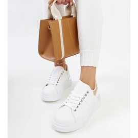 D/GMR Bijele sportske cipele sa zlatnim Meriana umetkom bijela 1