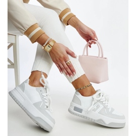 D/GMR Bijelo-sive Galit tenisice s debelim đonom bijela 2