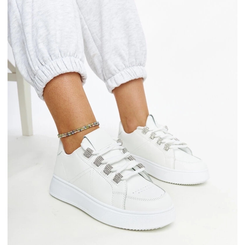 D/GMR Bijele tenisice s debelim Walida đonom bijela 2